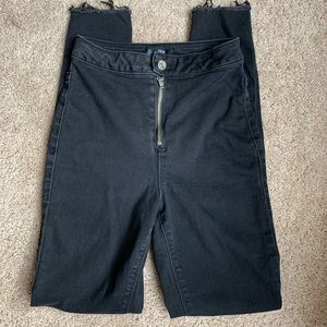 Missguided High Waisted Jeans - Black